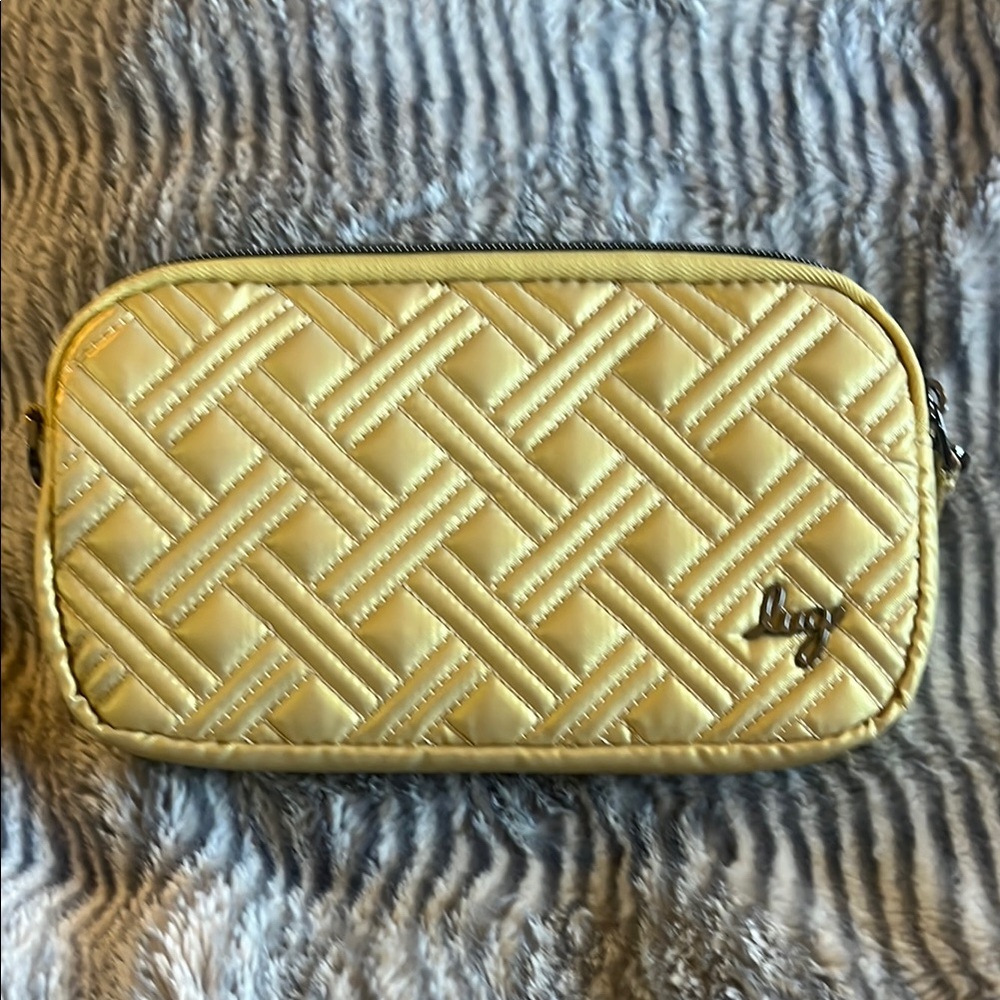 Quilted LUG Gold Bag and coin purse